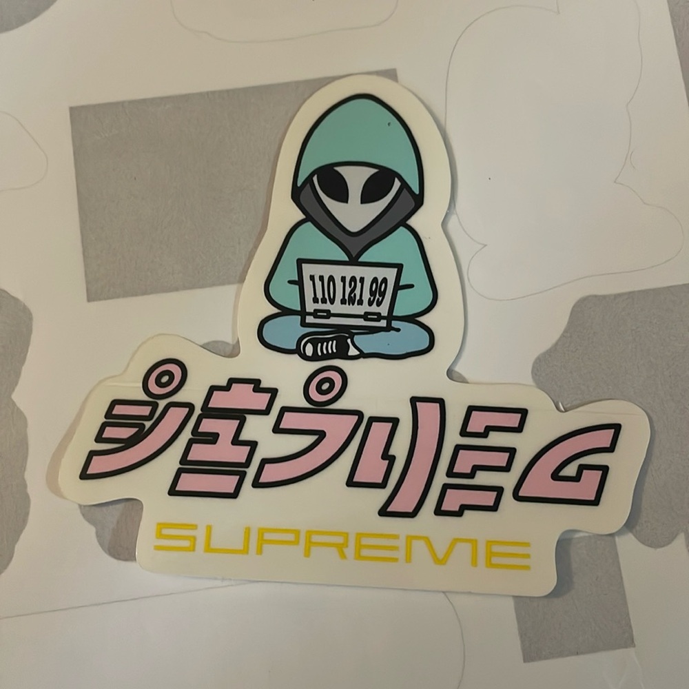 Supreme Alien Sticker